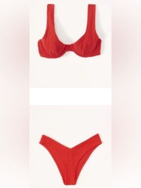 Red Bikini Two-Piece Set